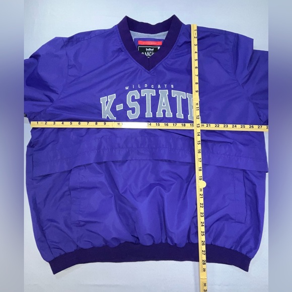 Franchise Club Kansas State Wildcats Men’s Vintage Windbreaker Pullover 2XL - Picture 10 of 10